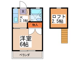 パールハイツの物件間取画像